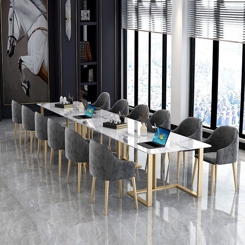 Sintered Stone Curved Meeting Table Home Office Luxury Writing Desk Clearhalo 'furn' 'furn_office_desk' 'Furniture' 'furniture_office_desk' 'Office Desks' 'Office Furniture' 'office_desk' 4983525