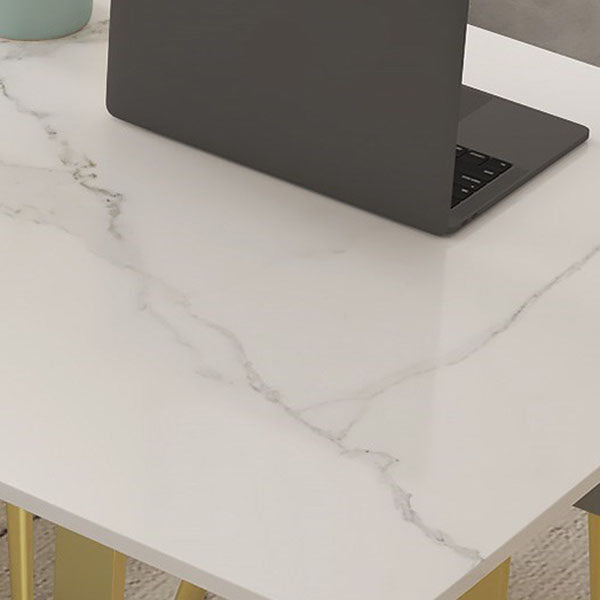 Curved Meeting Table Home Office Luxury Sintered Stone Writing Desk Clearhalo 'furn' 'furn_office_desk' 'Furniture' 'furniture_office_desk' 'Office Desks' 'Office Furniture' 'office_desk' 4983547