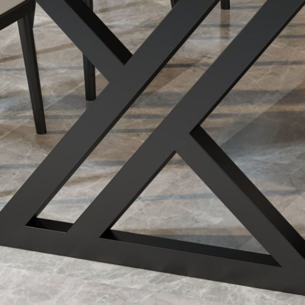 Sintered Stone Curved Meeting Table Home Office Modern Writing Desk Clearhalo 'furn' 'furn_office_desk' 'Furniture' 'furniture_office_desk' 'Office Desks' 'Office Furniture' 'office_desk' 4983580