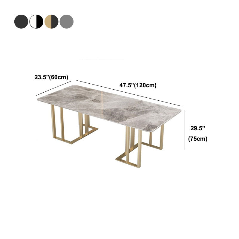 Curved Meeting Table Home Office Sintered Stone Modern Writing Desk Clearhalo 'furn' 'furn_office_desk' 'Furniture' 'furniture_office_desk' 'Office Desks' 'Office Furniture' 'office_desk' 4983620