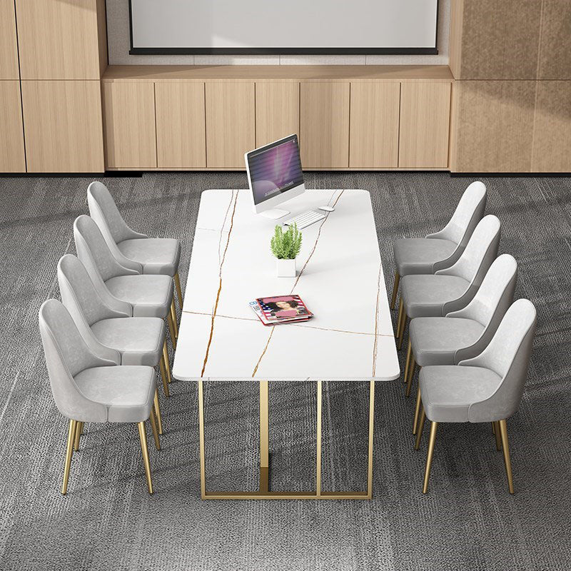 Sintered Stone Rectangular Meeting Table Home Office Luxury Writing Desk Clearhalo 'furn' 'furn_office_desk' 'Furniture' 'furniture_office_desk' 'Office Desks' 'Office Furniture' 'office_desk' 4983643