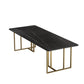 Sintered Stone Rectangular Meeting Table Home Office Luxury Writing Desk Black-Gold Clearhalo 'furn' 'furn_office_desk' 'Furniture' 'furniture_office_desk' 'Office Desks' 'Office Furniture' 'office_desk' 4983644