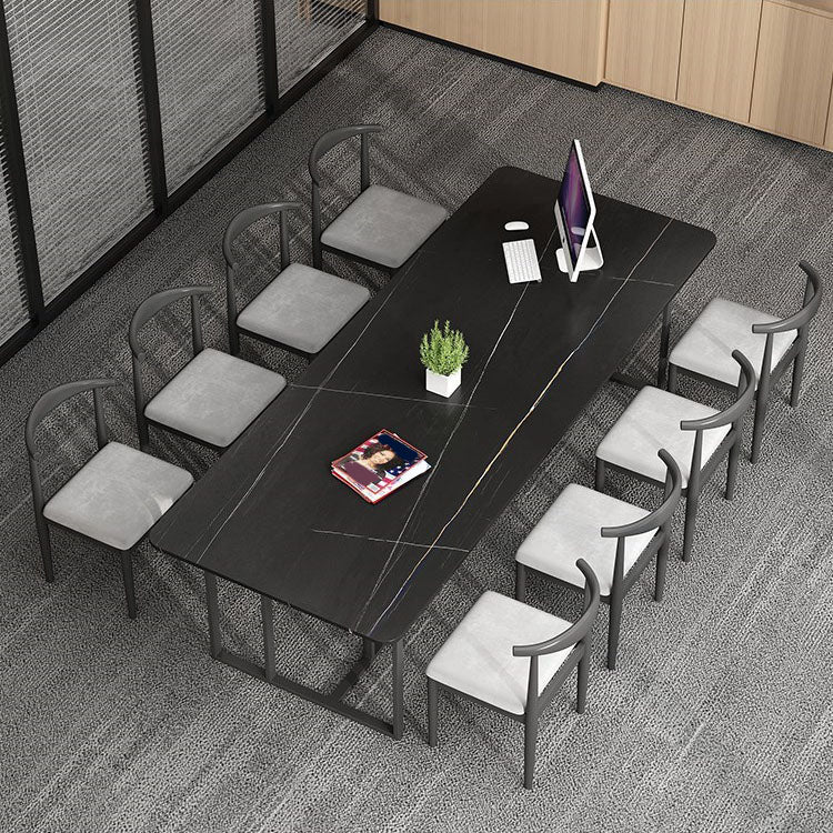 Sintered Stone Rectangular Meeting Table Home Office Luxury Writing Desk Clearhalo 'furn' 'furn_office_desk' 'Furniture' 'furniture_office_desk' 'Office Desks' 'Office Furniture' 'office_desk' 4983645