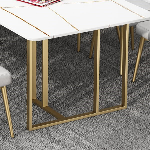 Sintered Stone Rectangular Meeting Table Home Office Luxury Writing Desk Clearhalo 'furn' 'furn_office_desk' 'Furniture' 'furniture_office_desk' 'Office Desks' 'Office Furniture' 'office_desk' 4983653