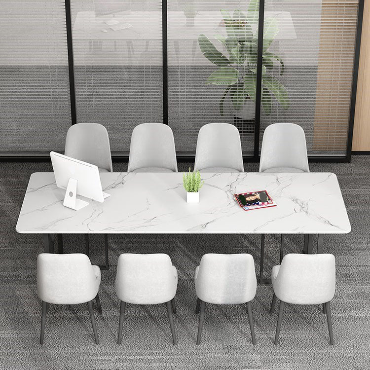 Sintered Stone Rectangular Meeting Table Home Office Luxury Writing Desk Clearhalo 'furn' 'furn_office_desk' 'Furniture' 'furniture_office_desk' 'Office Desks' 'Office Furniture' 'office_desk' 4983655