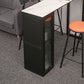 Modern Stone Pub Bar Table Indoor Event and Cocktail Table with Storage Clearhalo 'Bar Furniture' 'Bar Tables' 'bar_tables' 'furn' 'furn_bar_tables' 'Furniture' 'furniture_bar_tables' 'Kitchen & Dining Furniture' 4983686