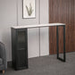 Modern Stone Pub Bar Table Indoor Event and Cocktail Table with Storage Clearhalo 'Bar Furniture' 'Bar Tables' 'bar_tables' 'furn' 'furn_bar_tables' 'Furniture' 'furniture_bar_tables' 'Kitchen & Dining Furniture' 4983693