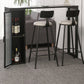 Modern Stone Pub Bar Table Indoor Event and Cocktail Table with Storage Clearhalo 'Bar Furniture' 'Bar Tables' 'bar_tables' 'furn' 'furn_bar_tables' 'Furniture' 'furniture_bar_tables' 'Kitchen & Dining Furniture' 4983694