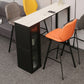 Modern Stone Pub Bar Table Indoor Event and Cocktail Table with Storage Clearhalo 'Bar Furniture' 'Bar Tables' 'bar_tables' 'furn' 'furn_bar_tables' 'Furniture' 'furniture_bar_tables' 'Kitchen & Dining Furniture' 4983695