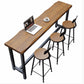 Industrial Rectangle Bar Table Pine Wood Bar Table with Trestle Base Clearhalo 'Bar Furniture' 'Bar Tables' 'bar_tables' 'furn' 'furn_bar_tables' 'Furniture' 'furniture_bar_tables' 'Kitchen & Dining Furniture' 4983747
