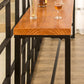 Industrial Bar Table Solid Wood Bar Dining Table with Trestle Base Clearhalo 'Bar Furniture' 'Bar Tables' 'bar_tables' 'furn' 'furn_bar_tables' 'Furniture' 'furniture_bar_tables' 'Kitchen & Dining Furniture' 4983763