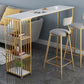 Glam Style Bar Table Artificial Marble Top Pub Table with Cabinet for Dining Room Clearhalo 'Bar Furniture' 'Bar Tables' 'bar_tables' 'Furniture' 'furniture_bar_tables' 'Kitchen & Dining Furniture' 4983787