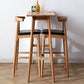 Modern Natural Counter Table Solid Wood Fixed Table Indoor Patio Bar Table 51.2"L x 17.7"W x 41.3"H Without Chairs Clearhalo 'Bar Furniture' 'Bar Tables' 'bar_tables' 'furn' 'furn_bar_tables' 'Furniture' 'furniture_bar_tables' 'Kitchen & Dining Furniture' 4983853