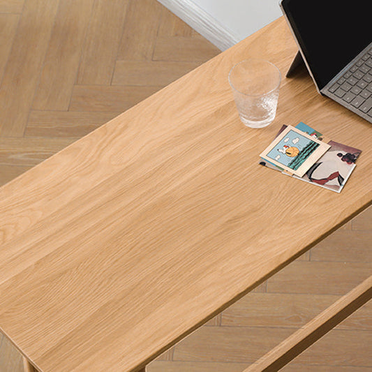 Modern Natural Counter Table Solid Wood Fixed Table Indoor Patio Bar Table Clearhalo 'Bar Furniture' 'Bar Tables' 'bar_tables' 'furn' 'furn_bar_tables' 'Furniture' 'furniture_bar_tables' 'Kitchen & Dining Furniture' 4983857