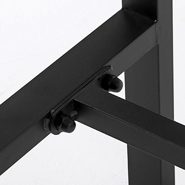 Indoor Brown Wood Bistro Table Modern Rectangle Footrest Cocktail Bar Table Clearhalo 'Bar Furniture' 'Bar Tables' 'bar_tables' 'furn' 'furn_bar_tables' 'Furniture' 'furniture_bar_tables' 'Kitchen & Dining Furniture' 4983924