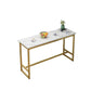 Rectangle Bar Dining Table Contemporary Bar Table with Gold Base Clearhalo 'Bar Furniture' 'Bar Tables' 'bar_tables' 'furn' 'furn_bar_tables' 'Furniture' 'furniture_bar_tables' 'Kitchen & Dining Furniture' 4983957