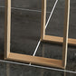 Rectangle Bar Table Contemporary Bar Dining Table with 4 Gold Legs Clearhalo 'Bar Furniture' 'Bar Tables' 'bar_tables' 'furn' 'furn_bar_tables' 'Furniture' 'furniture_bar_tables' 'Kitchen & Dining Furniture' 4983974