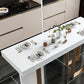 Rectangle Bar Table Contemporary Bar Dining Table with 4 Gold Legs Clearhalo 'Bar Furniture' 'Bar Tables' 'bar_tables' 'furn' 'furn_bar_tables' 'Furniture' 'furniture_bar_tables' 'Kitchen & Dining Furniture' 4983975