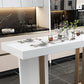 Rectangle Bar Table Contemporary Bar Dining Table with 4 Gold Legs Clearhalo 'Bar Furniture' 'Bar Tables' 'bar_tables' 'furn' 'furn_bar_tables' 'Furniture' 'furniture_bar_tables' 'Kitchen & Dining Furniture' 4983976