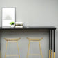 Stone Top Counter Table Metal Base 42-inch Height Nordic Bar Table Clearhalo 'Bar Furniture' 'Bar Tables' 'bar_tables' 'furn' 'furn_bar_tables' 'Furniture' 'furniture_bar_tables' 'Kitchen & Dining Furniture' 4984029