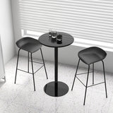 Contemporary Style Bar-stool Plastic Counter Bar Stool with Metal Legs for Kitchen Clearhalo 'Bar Furniture' 'Bar Stools' 'bar_stools' 'furn' 'furn_bar_stools' 'Furniture' 'furniture_bar_stools' 'Kitchen & Dining Furniture' 4984136