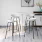 Contemporary Style Bar-stool Plastic Counter Bar Stool with Metal Legs for Kitchen Clearhalo 'Bar Furniture' 'Bar Stools' 'bar_stools' 'furn' 'furn_bar_stools' 'Furniture' 'furniture_bar_stools' 'Kitchen & Dining Furniture' 4984151