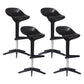 Industrial Bar-stool Adjustable Leather Counter Bar Stool with Metal Legs Black 4 Piece Set Clearhalo 'Bar Furniture' 'Bar Stools' 'bar_stools' 'furn' 'furn_bar_stools' 'Furniture' 'furniture_bar_stools' 'Kitchen & Dining Furniture' 4984188