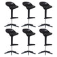 Industrial Bar-stool Adjustable Leather Counter Bar Stool with Metal Legs Black 6 Piece Set Clearhalo 'Bar Furniture' 'Bar Stools' 'bar_stools' 'furn' 'furn_bar_stools' 'Furniture' 'furniture_bar_stools' 'Kitchen & Dining Furniture' 4984189