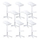 Industrial Bar-stool Adjustable Leather Counter Bar Stool with Metal Legs White 8 Piece Set Clearhalo 'Bar Furniture' 'Bar Stools' 'bar_stools' 'furn' 'furn_bar_stools' 'Furniture' 'furniture_bar_stools' 'Kitchen & Dining Furniture' 4984200