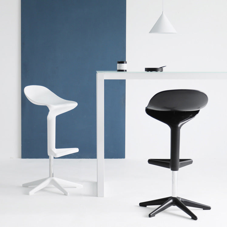 Industrial Bar-stool Adjustable Leather Counter Bar Stool with Metal Legs Clearhalo 'Bar Furniture' 'Bar Stools' 'bar_stools' 'furn' 'furn_bar_stools' 'Furniture' 'furniture_bar_stools' 'Kitchen & Dining Furniture' 4984201