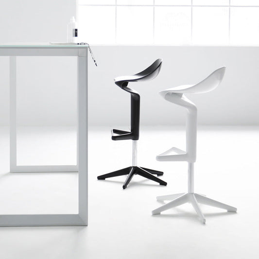 Industrial Bar-stool Adjustable Leather Counter Bar Stool with Metal Legs Clearhalo 'Bar Furniture' 'Bar Stools' 'bar_stools' 'furn' 'furn_bar_stools' 'Furniture' 'furniture_bar_stools' 'Kitchen & Dining Furniture' 4984206