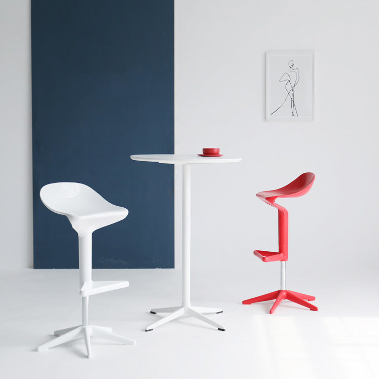 Industrial Bar-stool Adjustable Leather Counter Bar Stool with Metal Legs Clearhalo 'Bar Furniture' 'Bar Stools' 'bar_stools' 'furn' 'furn_bar_stools' 'Furniture' 'furniture_bar_stools' 'Kitchen & Dining Furniture' 4984208