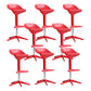 Industrial Bar-stool Adjustable Leather Counter Bar Stool with Metal Legs Red 8 Piece Set Clearhalo 'Bar Furniture' 'Bar Stools' 'bar_stools' 'furn' 'furn_bar_stools' 'Furniture' 'furniture_bar_stools' 'Kitchen & Dining Furniture' 4984209