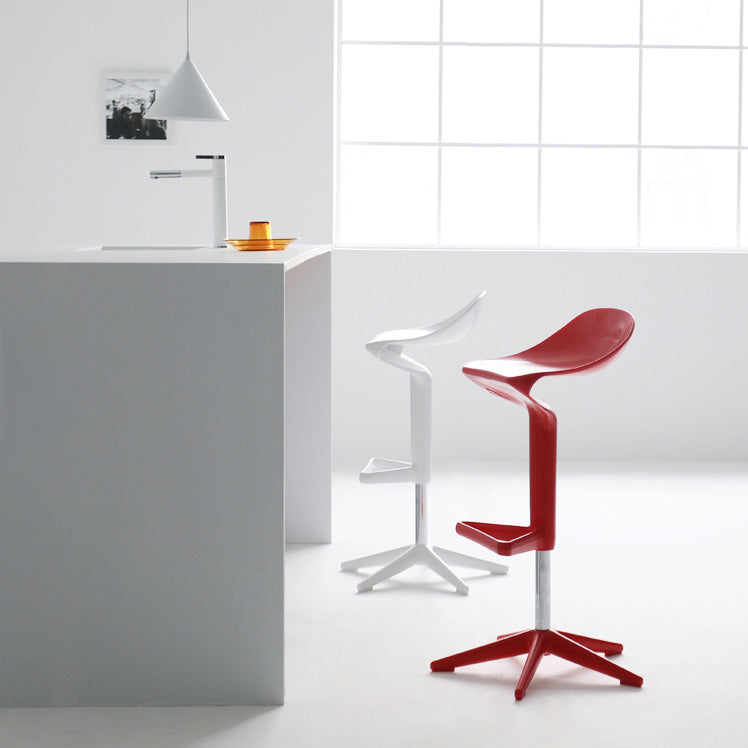 Industrial Bar-stool Adjustable Leather Counter Bar Stool with Metal Legs Clearhalo 'Bar Furniture' 'Bar Stools' 'bar_stools' 'furn' 'furn_bar_stools' 'Furniture' 'furniture_bar_stools' 'Kitchen & Dining Furniture' 4984210