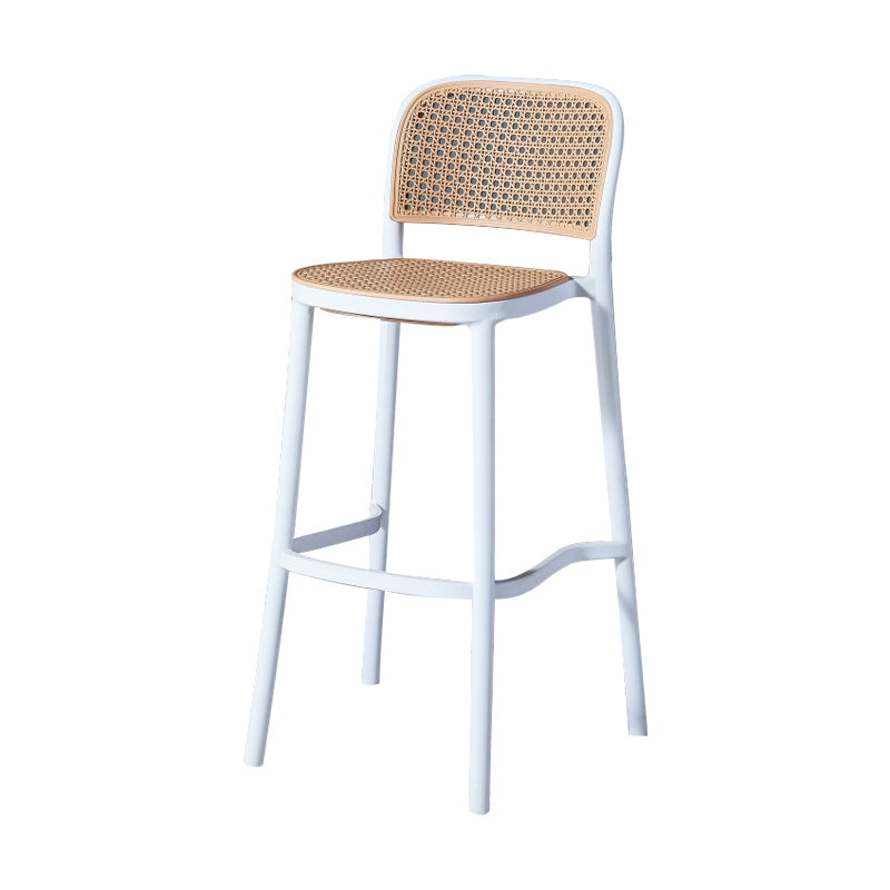 Nordic Style Bar-stool Square Counter Bar Stool with Plastic Legs for Kitchen Clearhalo 'Bar Furniture' 'Bar Stools' 'bar_stools' 'furn' 'furn_bar_stools' 'Furniture' 'furniture_bar_stools' 'Kitchen & Dining Furniture' 4984221