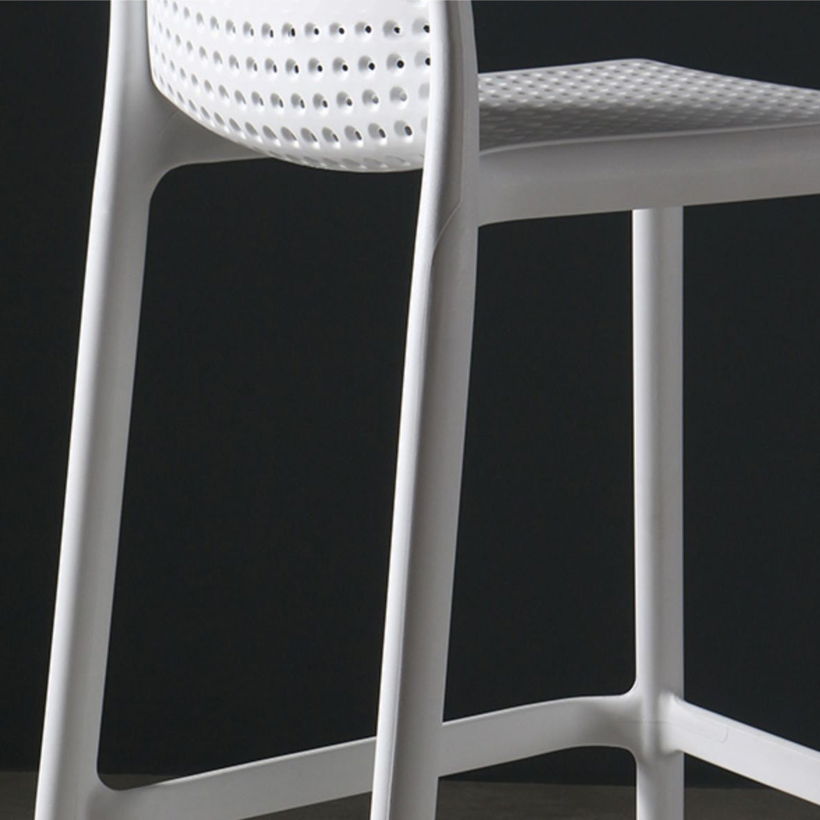 Nordic Style Bar-stool Plastic Counter Bar Stool with Plastic Legs for Kitchen Clearhalo 'Bar Furniture' 'Bar Stools' 'bar_stools' 'furn' 'furn_bar_stools' 'Furniture' 'furniture_bar_stools' 'Kitchen & Dining Furniture' 4984246