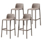Nordic Style Bar-stool Plastic Counter Bar Stool with Plastic Legs for Kitchen Sand 4 Piece Set Clearhalo 'Bar Furniture' 'Bar Stools' 'bar_stools' 'furn' 'furn_bar_stools' 'Furniture' 'furniture_bar_stools' 'Kitchen & Dining Furniture' 4984259