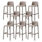 Nordic Style Bar-stool Plastic Counter Bar Stool with Plastic Legs for Kitchen Sand 8 Piece Set Clearhalo 'Bar Furniture' 'Bar Stools' 'bar_stools' 'furn' 'furn_bar_stools' 'Furniture' 'furniture_bar_stools' 'Kitchen & Dining Furniture' 4984260