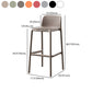 Nordic Style Bar-stool Plastic Counter Bar Stool with Plastic Legs for Kitchen Clearhalo 'Bar Furniture' 'Bar Stools' 'bar_stools' 'furn' 'furn_bar_stools' 'Furniture' 'furniture_bar_stools' 'Kitchen & Dining Furniture' 4984261