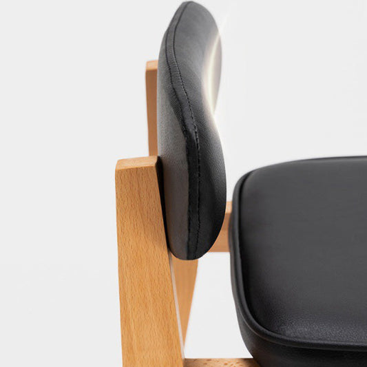 Contemporary Bar-stool Square Counter Bar Stool with Wooden Legs for Kitchen Clearhalo 'Bar Furniture' 'Bar Stools' 'bar_stools' 'furn' 'furn_bar_stools' 'Furniture' 'furniture_bar_stools' 'Kitchen & Dining Furniture' 4984264