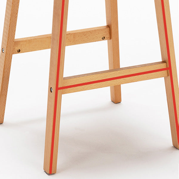 Contemporary Bar-stool Square Counter Bar Stool with Wooden Legs for Kitchen Clearhalo 'Bar Furniture' 'Bar Stools' 'bar_stools' 'furn' 'furn_bar_stools' 'Furniture' 'furniture_bar_stools' 'Kitchen & Dining Furniture' 4984277