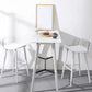 Scandinavian Footrest Home Stool Matte Finish Plastic Bar Stool Clearhalo 'Bar Furniture' 'Bar Stools' 'bar_stools' 'furn' 'furn_bar_stools' 'Furniture' 'furniture_bar_stools' 'Kitchen & Dining Furniture' 4984315