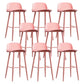 Scandinavian Footrest Home Stool Matte Finish Plastic Bar Stool Pink 8 Piece Set Clearhalo 'Bar Furniture' 'Bar Stools' 'bar_stools' 'furn' 'furn_bar_stools' 'Furniture' 'furniture_bar_stools' 'Kitchen & Dining Furniture' 4984322