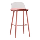 Scandinavian Footrest Home Stool Matte Finish Plastic Bar Stool Clearhalo 'Bar Furniture' 'Bar Stools' 'bar_stools' 'furn' 'furn_bar_stools' 'Furniture' 'furniture_bar_stools' 'Kitchen & Dining Furniture' 4984324