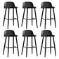 Scandinavian Footrest Home Stool Matte Finish Plastic Bar Stool Black 6 Piece Set Clearhalo 'Bar Furniture' 'Bar Stools' 'bar_stools' 'furn' 'furn_bar_stools' 'Furniture' 'furniture_bar_stools' 'Kitchen & Dining Furniture' 4984340