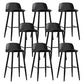 Scandinavian Footrest Home Stool Matte Finish Plastic Bar Stool Black 8 Piece Set Clearhalo 'Bar Furniture' 'Bar Stools' 'bar_stools' 'furn' 'furn_bar_stools' 'Furniture' 'furniture_bar_stools' 'Kitchen & Dining Furniture' 4984341