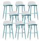 Scandinavian Footrest Home Stool Matte Finish Plastic Bar Stool Blue-Clear 8 Piece Set Clearhalo 'Bar Furniture' 'Bar Stools' 'bar_stools' 'furn' 'furn_bar_stools' 'Furniture' 'furniture_bar_stools' 'Kitchen & Dining Furniture' 4984345
