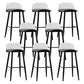Scandinavian Footrest Home Stool Matte Finish Plastic Bar Stool Black Clear 8 Piece Set Clearhalo 'Bar Furniture' 'Bar Stools' 'bar_stools' 'furn' 'furn_bar_stools' 'Furniture' 'furniture_bar_stools' 'Kitchen & Dining Furniture' 4984349