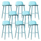 Scandinavian Footrest Home Stool Matte Finish Plastic Bar Stool Blue 8 Piece Set Clearhalo 'Bar Furniture' 'Bar Stools' 'bar_stools' 'furn' 'furn_bar_stools' 'Furniture' 'furniture_bar_stools' 'Kitchen & Dining Furniture' 4984353