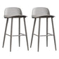 Scandinavian Footrest Home Stool Matte Finish Plastic Bar Stool Grey 2 Piece Set Clearhalo 'Bar Furniture' 'Bar Stools' 'bar_stools' 'furn' 'furn_bar_stools' 'Furniture' 'furniture_bar_stools' 'Kitchen & Dining Furniture' 4984354